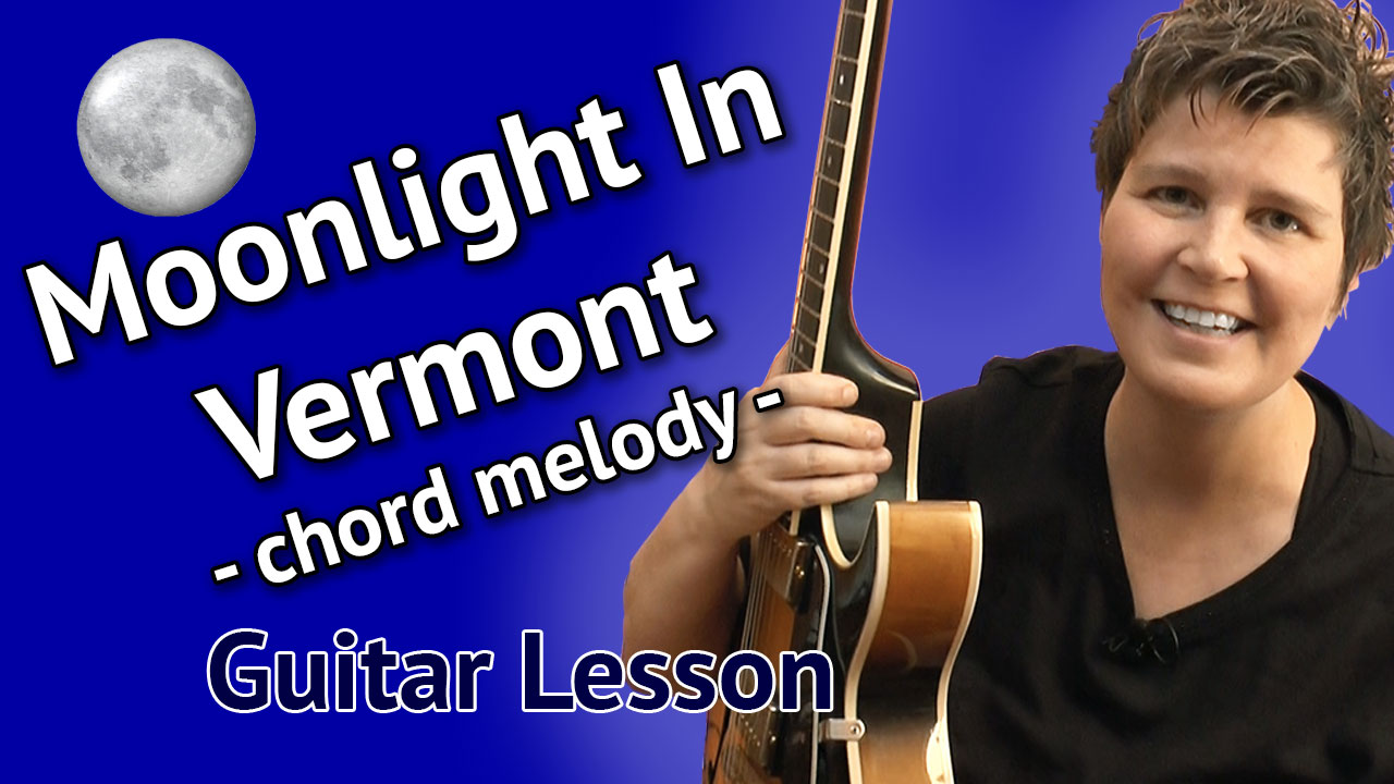 Moonlight In Vermont - Chord Melody: PDF Tab YouTube Lesson